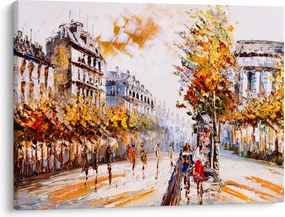 Obraz - Ulica w Paryżu (70x50 cm)