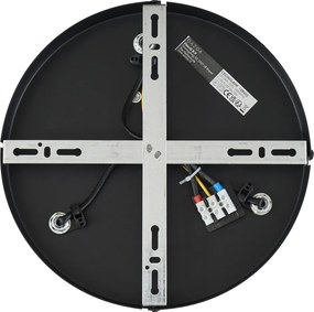 Okrągły reflektor sufitowy ciemny brąz okrągły 3-punktowy regulowany - Veerle