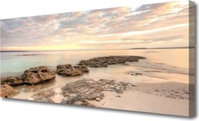 Obraz canvas na ścianę Złoty Brzeg Morza
