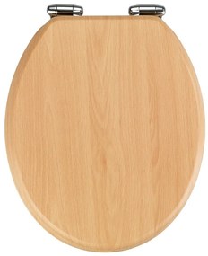 Deska sedesowa z łatwym domknięciem Wenko Beech Nature, 43x37 cm