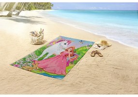 Aksamitny ręcznik plażowy dla dzieci 75x150 cm Fairytale – Good Morning