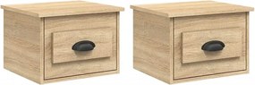 Komplet wiszących szafek nocnych dąb sonoma R7-F08
