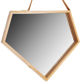 Lustro Asymetryczne drewniane  49 cm YMJZ20216