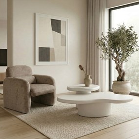 Zestaw Stolików Kawowych ROSALIE Biały Nowoczesny