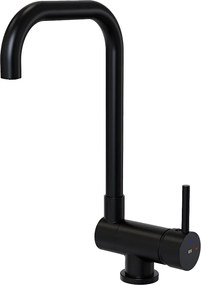 New Oslo czarna bateria zlewozmywakowa z wyciąganą wylewką - Essebagno