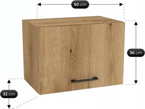 Zestaw Mebli Kuchennych MODERN 170 cm Dąb Evoke Loftowy