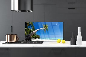 Panel Szklany Rajskie Wybrzeże pod Palmami