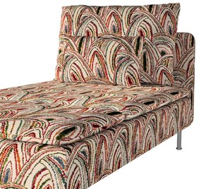 Pokrowiec na fotel Tomelilla wysoki z zakładkami