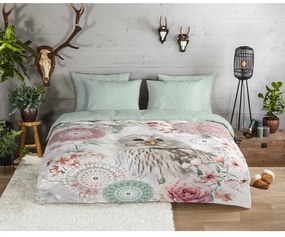 Zielona flanelowa pościel jednoosobowa 140x200 cm Omaira – HIP