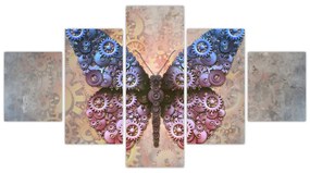 Obraz - Steampunk motyl (125x70 cm)