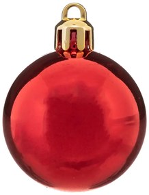Wielokolorowe bombki o różnym wykończeniu, Ø 4 cm, 12 szt.