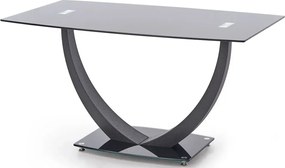 Szklany Czarny Stół L4-T06