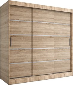 Szafa przesuwna dąb sonoma 200 cm W6-E21