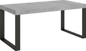 Stół rozkładany 200/304x90 cm Tecno Premium beton z nogami w kolorze antracytowym