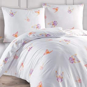 BedTex Pościel satynowa Flutter, 160 x 200 cm, 2x 70 x 80 cm, 160 x 200 cm, 2 szt. 70 x 80 cm