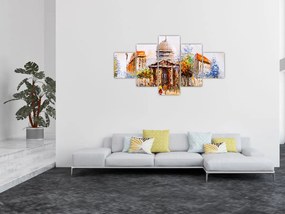 Obraz - Malowana miejska pamiątka (125x70 cm)