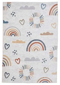 Kremowy dywan dziecięcy 80x150 cm Vida Kids Rainbow – Think Rugs