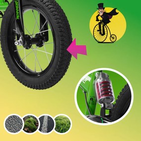 Rennmeister Rowerek biegowy QUIDO, od 3 lat, zielona