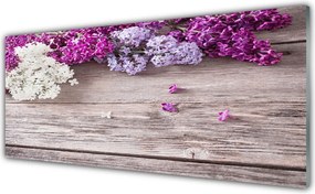 Panel Szklany do Kuchni Wyrafinowane Płatki Kwiatowe