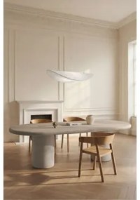 Ovalny Stół Jadalniany 260x110 Cm W Kolorze Cementu Aurean Sand Grey - Sklum