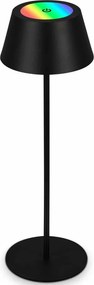 Brilo - LED RGB ładowalna dotykowa lampa stołowa KIKI LED/2,6W/5V IP44 2600 mAh czarna