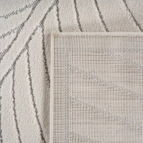 Dywan uniwersalny Nova 3D Listki kremowy 80 cm x 250 cm