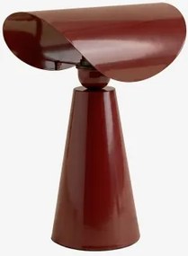 Lampa Stołowa ↑35 Cm Z Żelaza Conby Czerwone Wino - Sklum