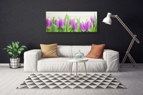 Obraz canvas na ścianę Elegancja Czerwonych Tulipanów