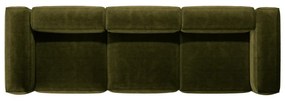 Zielona sztruksowa sofa 364 cm Bergano – Cosmopolitan Design