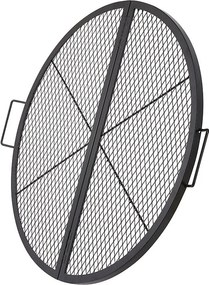 Okrągły Składany Ruszt SucceBuy 91cm, Wytrzymała Stal X-Marks, Przenośne Naczynia Kuchenne do Campingu na Imprezy Plenerowe, Czarny