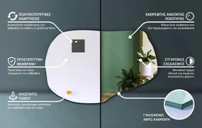 Nieregularne lustro stylowy dodatek