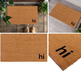 Wycieraczka kokosowa 40x60 cm HI naturalna antypoślizgowa do domu sklepu