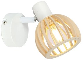 Biało-naturalny kinkiet ø 10 cm Atarri – Candellux Lighting