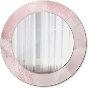 Lustro dekoracyjne okrągłe Różowy kamień