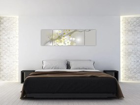 Obraz kwitnącej gałązki (170x50 cm)