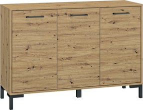 Komoda z półkami Nevio 10, dąb artisan