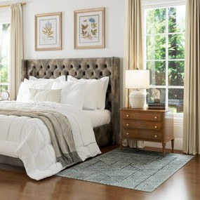 HOMCOM Dywan do salonu w nowoczesnym stylu, zmywalny dywan 150 x 80 cm Ciemnoszary