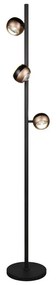 Czarna/w kolorze brązu lampa stojąca LED (wysokość 150 cm) Orbit – Trio Select