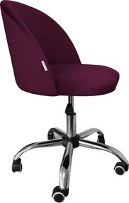 Fotel obrotowy COLIN krzesło biurowe fotel ergonomiczny do biurka : Kolor Stelaża - Chrom, Kolor tkaniny - VELVET - MG02, Typ siedziska - Siedzisko obrotowe 360°, Typ tkaniny - Velvet