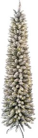 Choinka sztuczna Świerk Biały Slim 210cm LED400