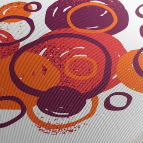 Obraz kolorowych kółek (125x70 cm)