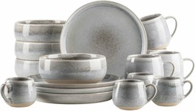 Mäser Zestaw naczyń śniadaniowych 16 szt. AQUATA – szary