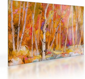 Obraz na szkle - Jesienny las (70x50 cm)