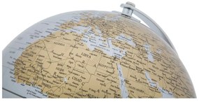 Dekoracja na stół w kolorze srebrno-złotym Mauro Ferretti Globe, wys. 28 cm
