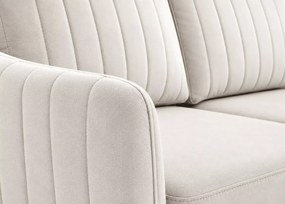 Kanapa Valoris 2-osobowa welur – elegancka sofa wolnostojąca z metalowymi nogami