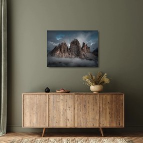 Obraz na szkle - Trzy Zęby, Włoskie Dolomity (70x50 cm)
