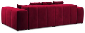 Czerwona aksamitna sofa 320 cm Rome Velvet – Cosmopolitan Design