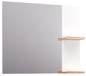 Lustro łazienkowe L-WOOD 79 cm biały połysk KROFAM