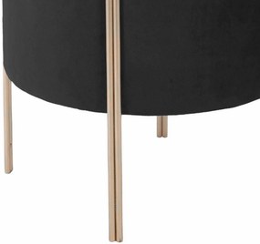 Stołek aksamitny VELVET, 33 cm