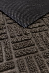 Wycieraczka 45x75cm materiałowa z gumowym spodem i krawędziami estetyczna